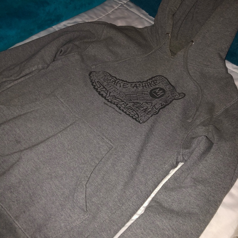 grey hoodie